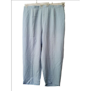 Judith Hart Blue Silk Sz 20W vintage nwt money Boardroom.chic office core pants